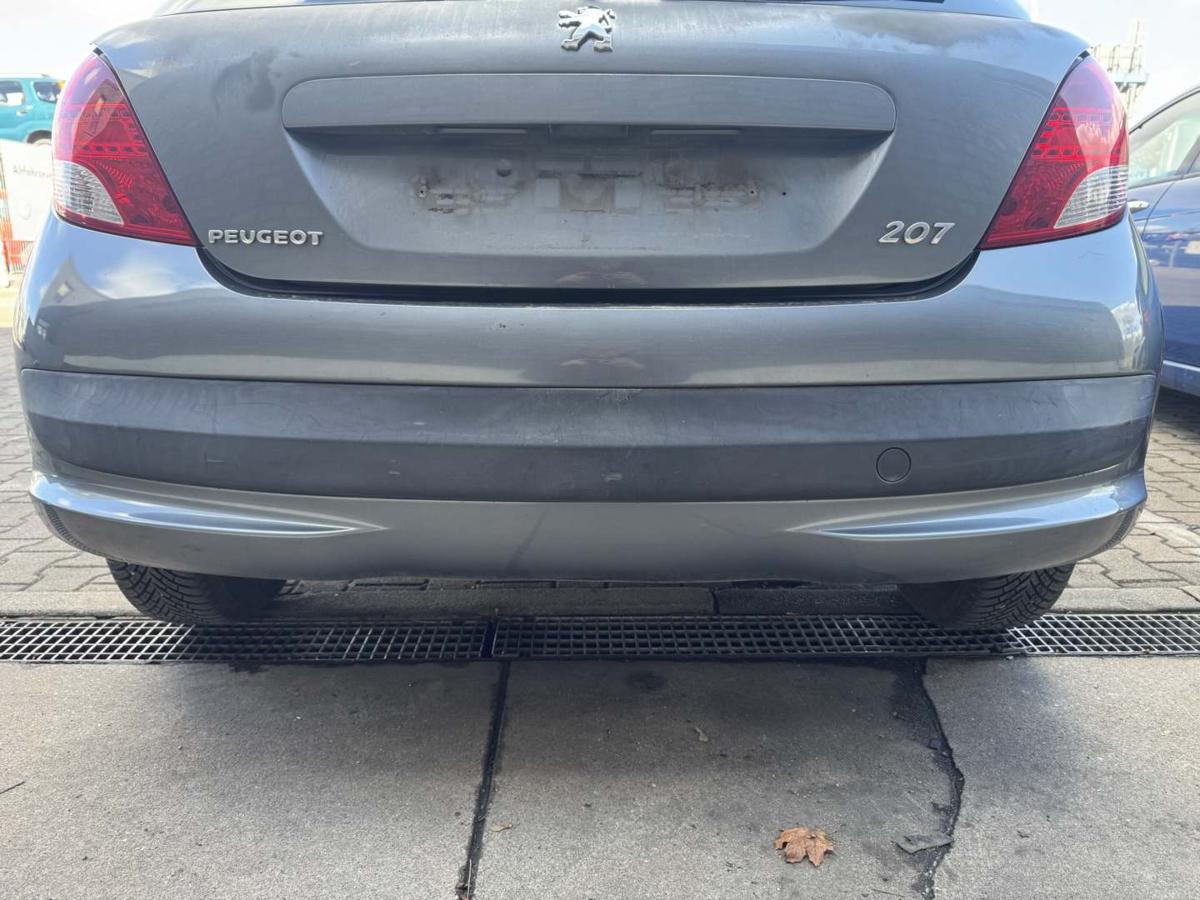 Peugeot 207 original Sto&szlig;stange Stossf&auml;nger hinten KTH Thorium Grau Facelift Bj.2010